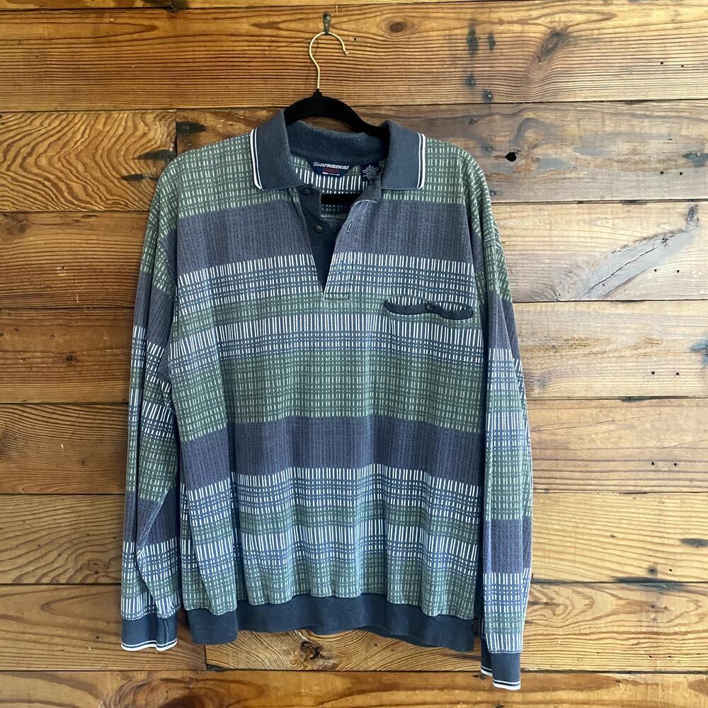 Tournament Arrow casual long sleeve size Large